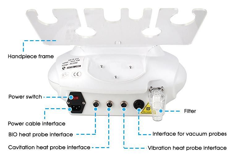 Portable 6 in 1 Cavitation RF Slimming Machine with Bio