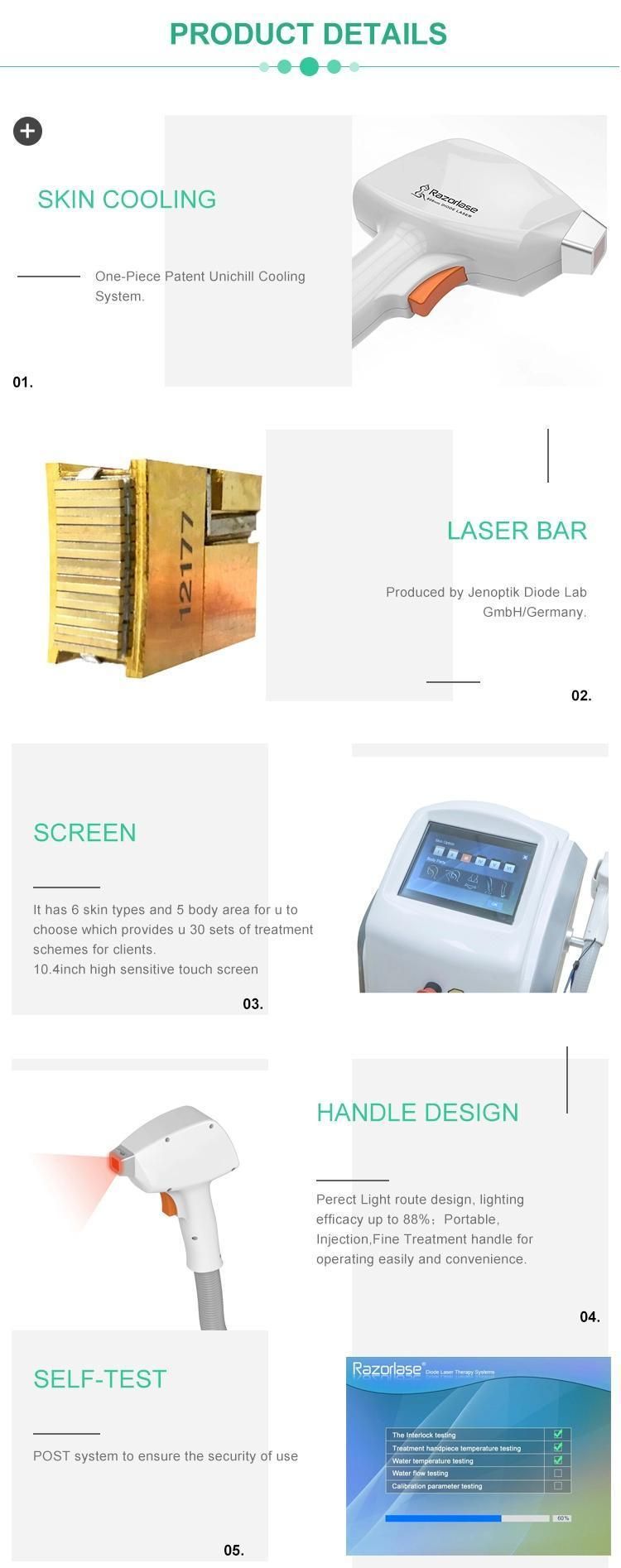 Diode Laser 808nm Beauty Instrument Hair Removal Machine