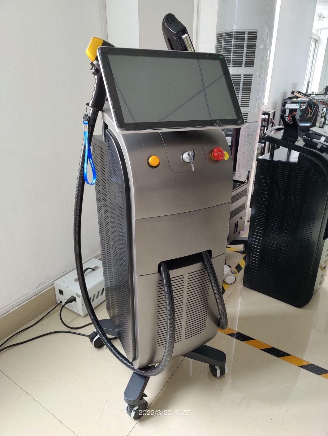 2022 Multifunctional Vertical 808 Nm Diode Laser +Microneedle RF+ IPL Opt Shr Combined Machine