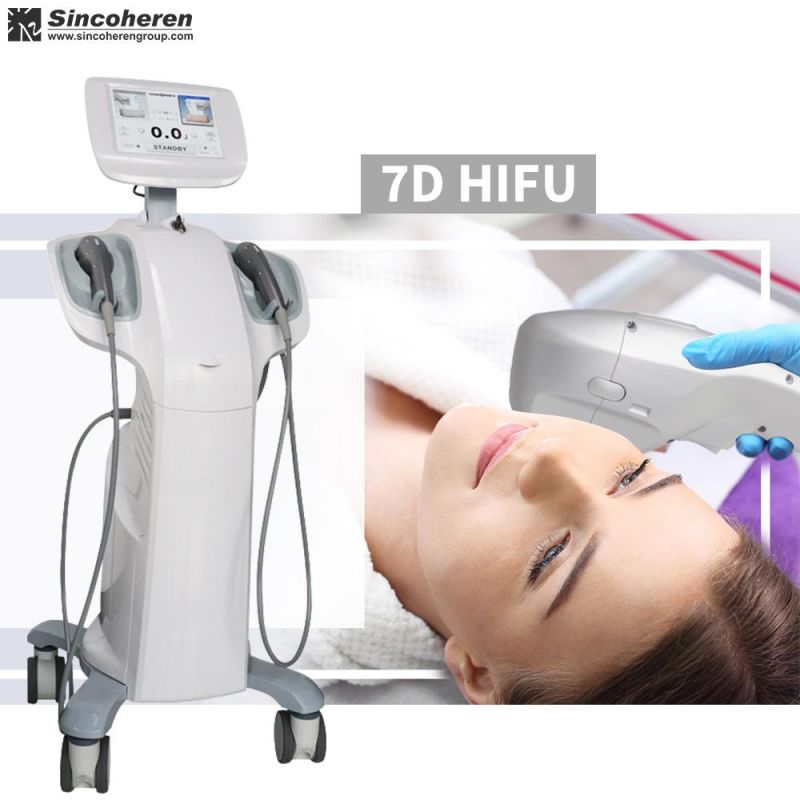 2021 Ultrasonic Weight Loss Slimming 7D Hifu Anti Wrinkle Facelift Skin Tightening 7D Hifu Machine