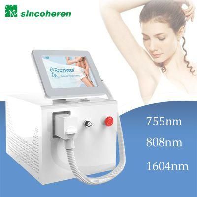 Least Painful 3 Wavelengths Diode Laser 755 808 1064 Permanent Hair Remover Machine Price