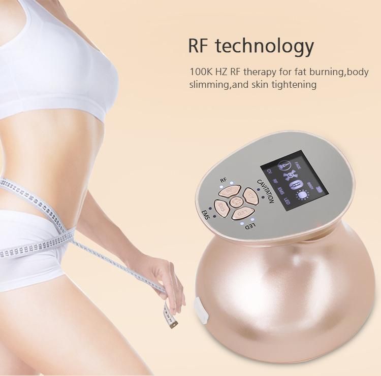 Ultrasonic RF Body Slimming Beauty Device Facial Beauty Massage Beauty Massage for Home Use Golden