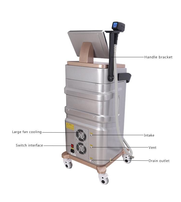 2022 Top Selling 500W Diode Laser Salon Beauty Equipment 808/810nm Diode Laser Hair Removal Machine