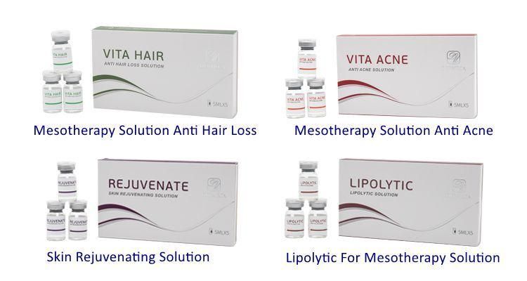 Dermeca Hair Growth Serum Hair Loss Mesotherapy Serum Hyaluronic Acid Solution 5ml*5vials/Box