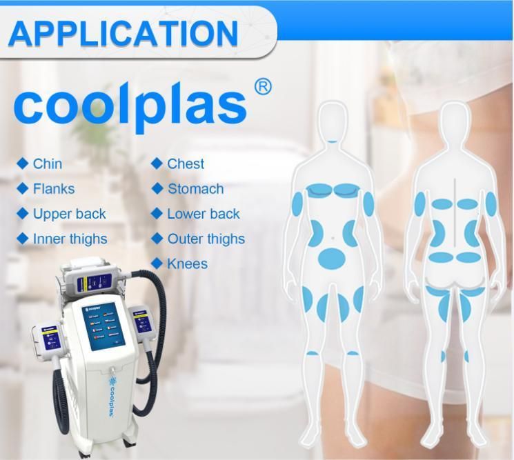 Coolplas Cryotherapy Fat Removal 3 Treatment Handles Machine