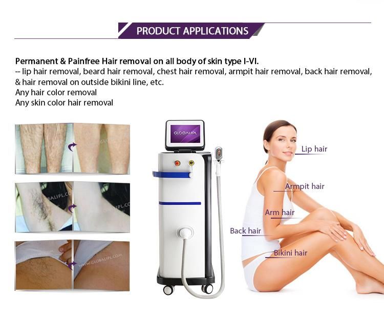 Laser 755 808 1064 Diode Laser Hair Removal Body Hair Removal Laser