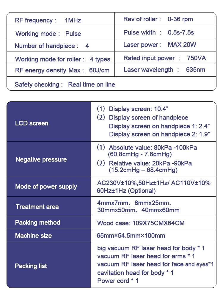 2021 Powerful V68 Hi-Tech! Vela Body Shape for Cellulite Reduction & Body Shaping Machine