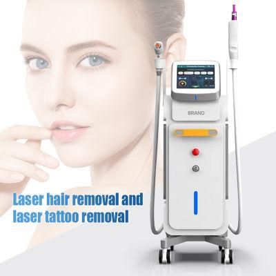 2 In1 808nm Diode Laser Picosecond Black Doll Eyebrows Tattoo Hair Removal Machine