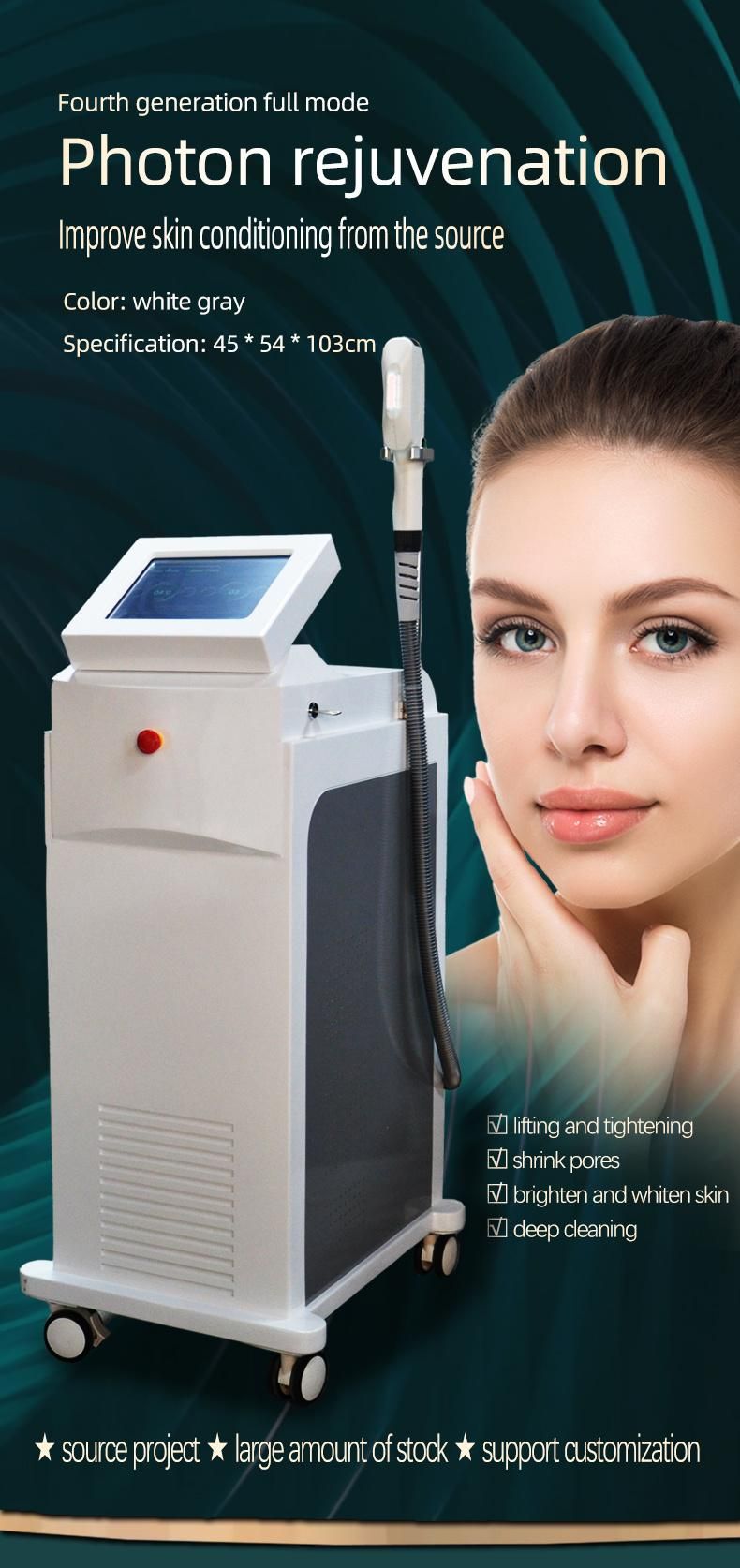 Opt Face Hair Removal /Skin Tighten/Tattoo Removal Multifunction Laser Machine