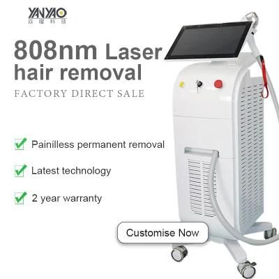 808nm Hair Removal CE Triple Wavelength 755nm 808nm 1064nm Diode Laser Hair Removal