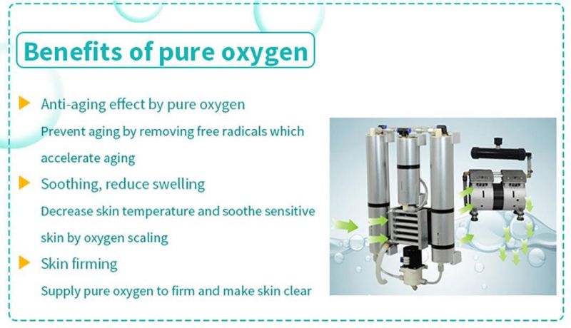 Jo. Oxygen Facials Treatment Dermabrasion RF Vacuum Blackhead Remover 9 in 1 H2O2 6 Oxygen Facials Treatment Anti-Aging Smothing Beauty Salon Machine