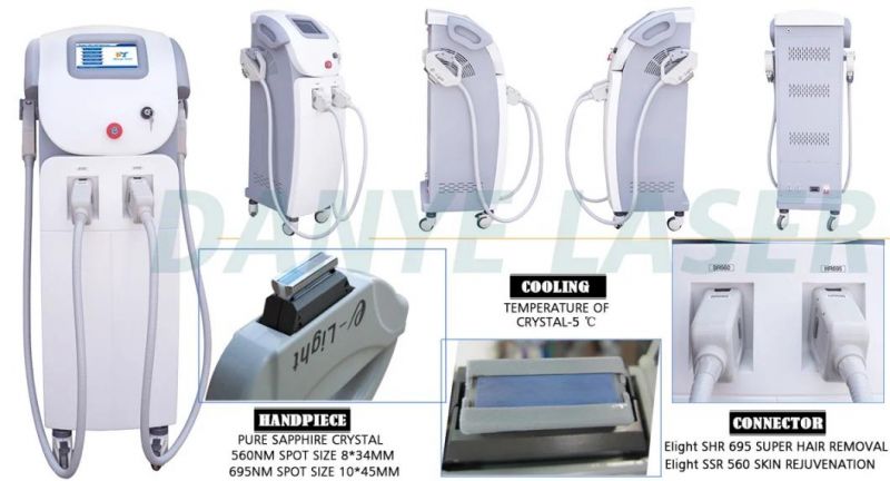 CE Approved Skin Therapy IPL Hair Removal Machine Acne Treatment Skin Rejuvenation Pore Shrinking