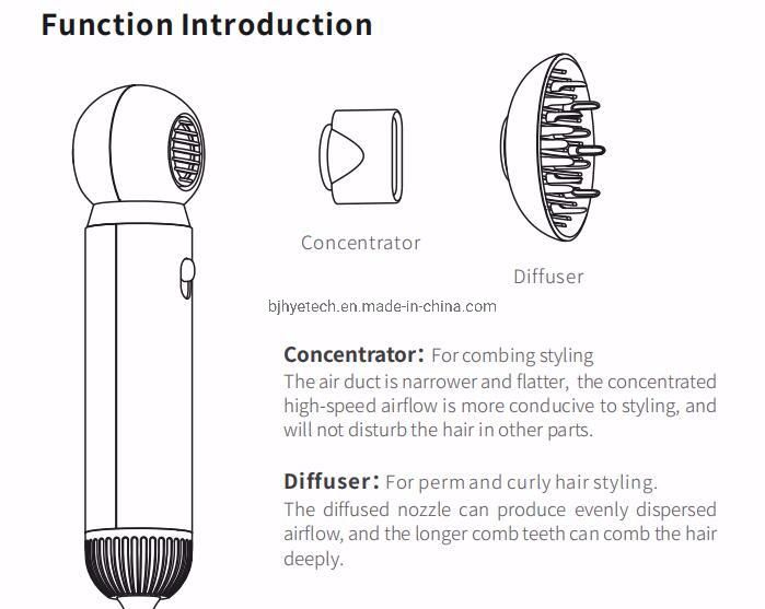 Professional Hot Cold Hair Brush Dryer Comb Hot Air Brush Styler One Step Hair Dryer for Sale