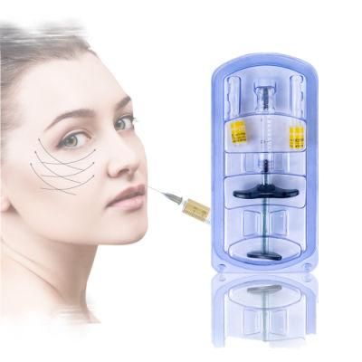 Korean Lasting Face Injection Hyaluronic Acid Dermal Filler for Skin Care 2ml Syringe