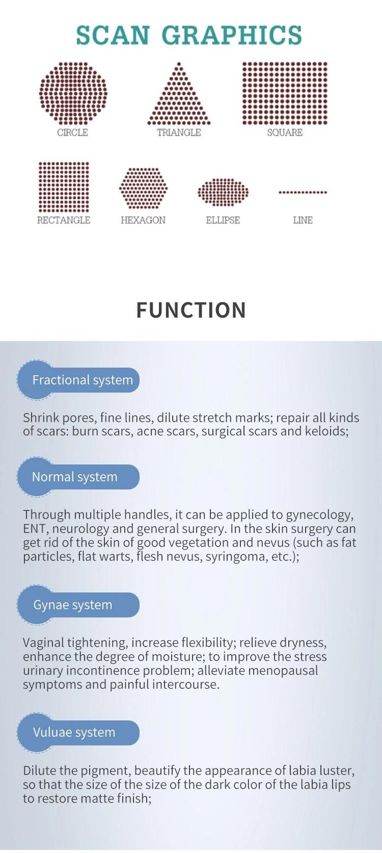 Vaginal Rejuvenation RF CO2 Fractional Laser for Scars Acnes