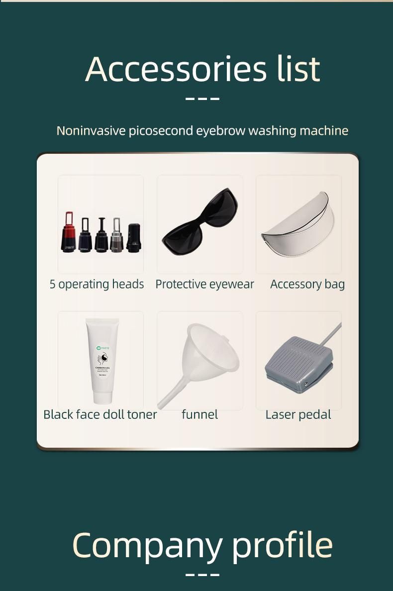 Eyebrow Washing Machine ND YAG Laser Tattoo Beauty Instrument Desktop Laser for Home or Commercial Use