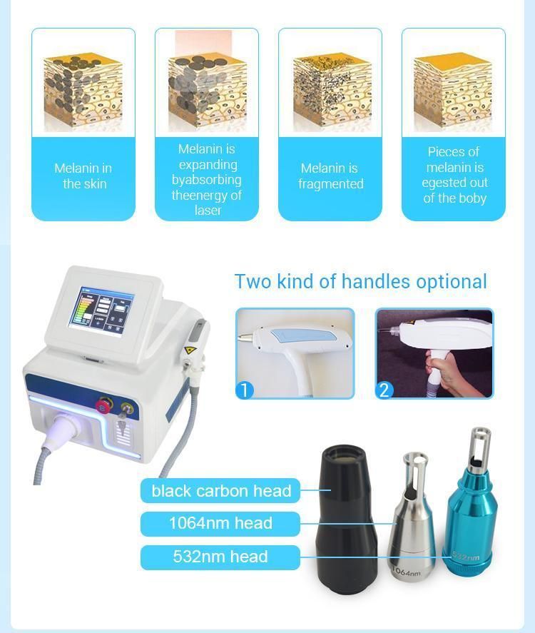 Hot Sell CE Approved Big Power Q-Switch ND YAG Tattoo Removal Laser