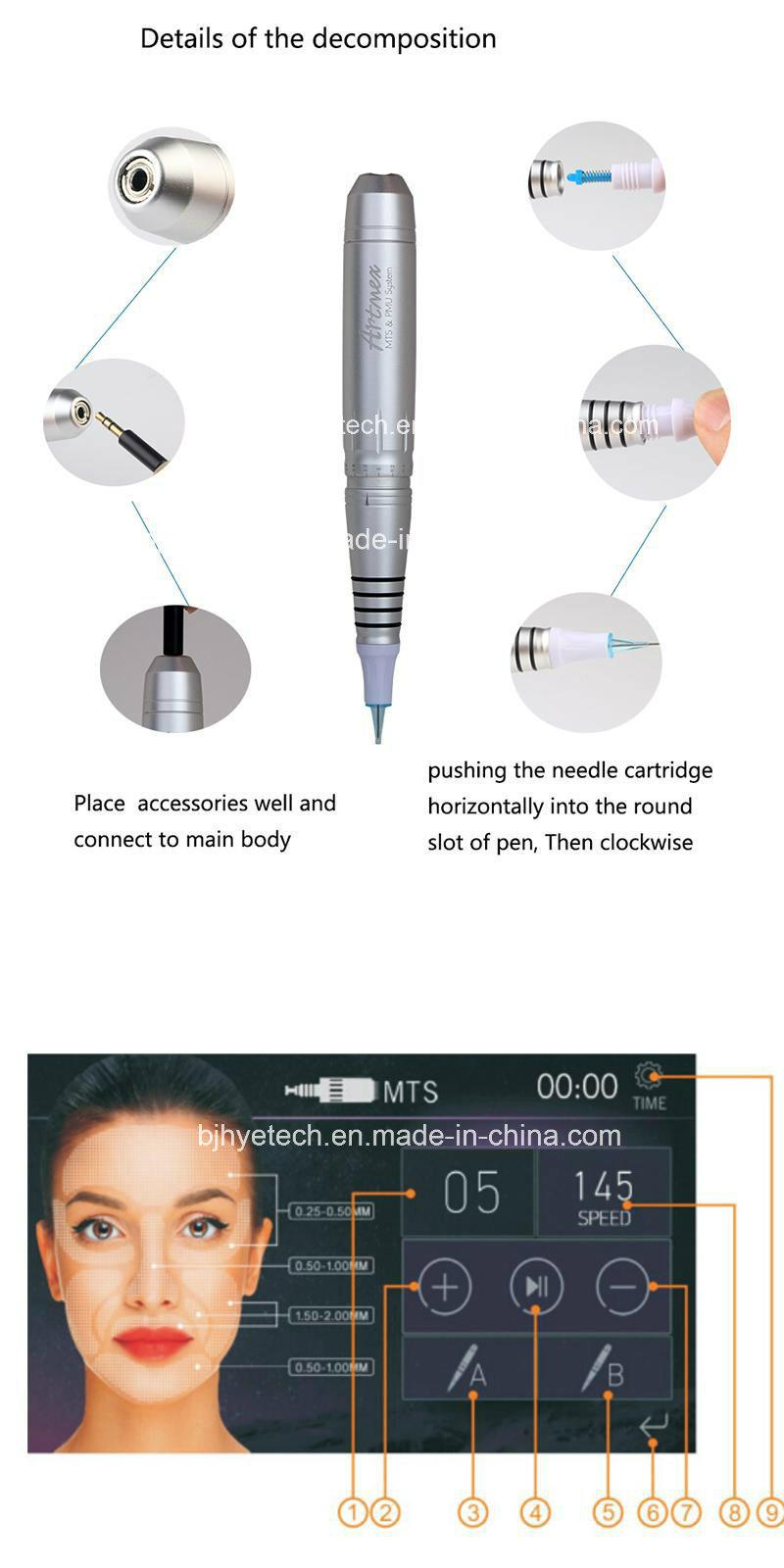 2018 Permanent Makeup Digital Machinetattoo Artmex Mts Pmu System