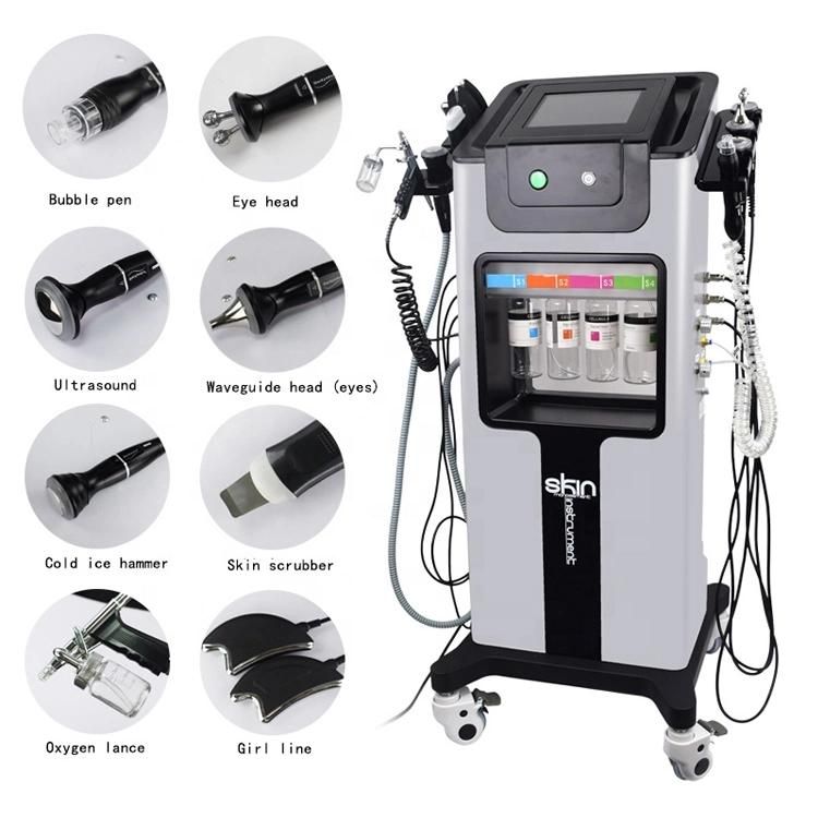 2021 Multifunction 8 in 1 Beauty Machine Face Lifting Oxygen Jet Peel Beauty Equipment