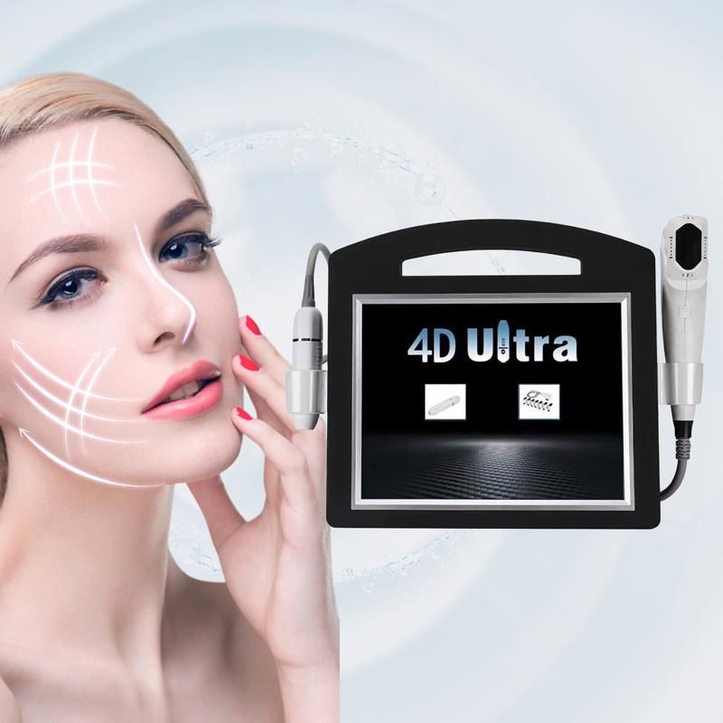 Portable 2 in 1 Radar Carving Hifu, One Press Max 12 Lines 4D Hifu Face Lift Body Slimming Machine