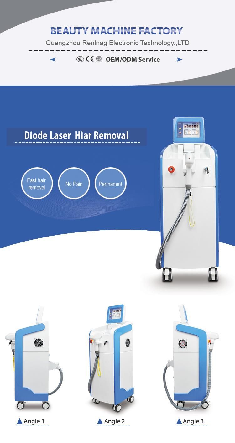 808nm Professional Hair Removal Epilation Diode Laser Beauty Salon Equipment
