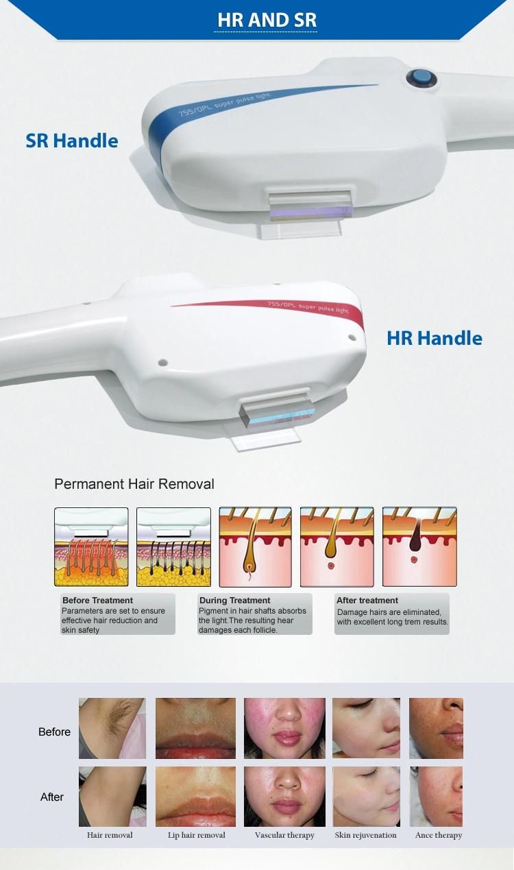 Salon Use IPL Dpl/Opt Shr Hair Removal Beauty Machine