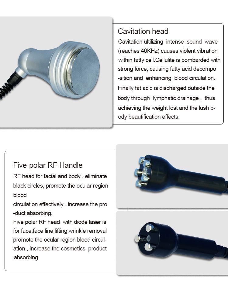 Cool Tech for Fat Reduce with Cavitation RF Lipolaser Cryolipolysis Equipment