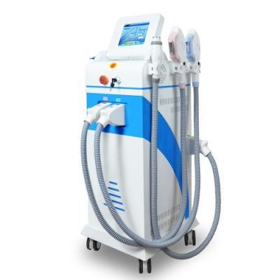 Double IPL Shr Handles Hair Removal &amp; Laser Tattoo Removal &amp; RF Multifunction Beauty Machine
