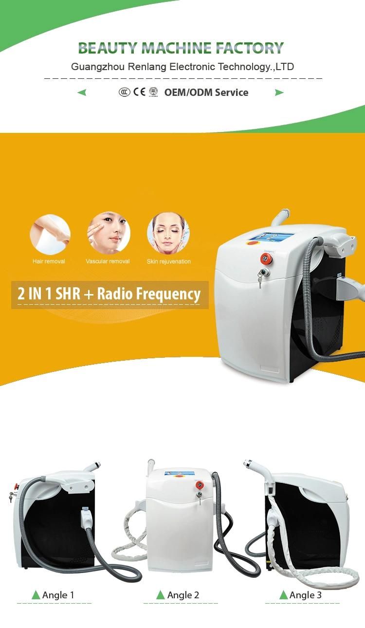 Portable IPL Shr +RF Super Hair Removal Wrinkle Removal Machine