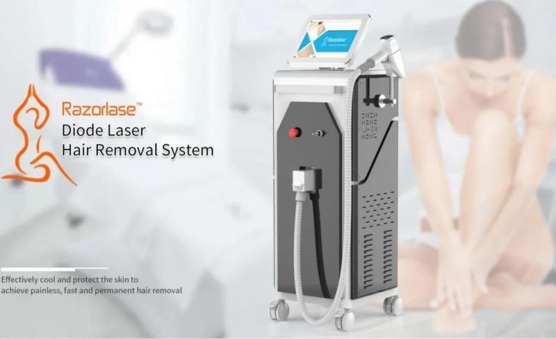 808nm/3 Wellen Diode Laser Hair Removal Machine Ice Super Fast Cooling System Diodelaser