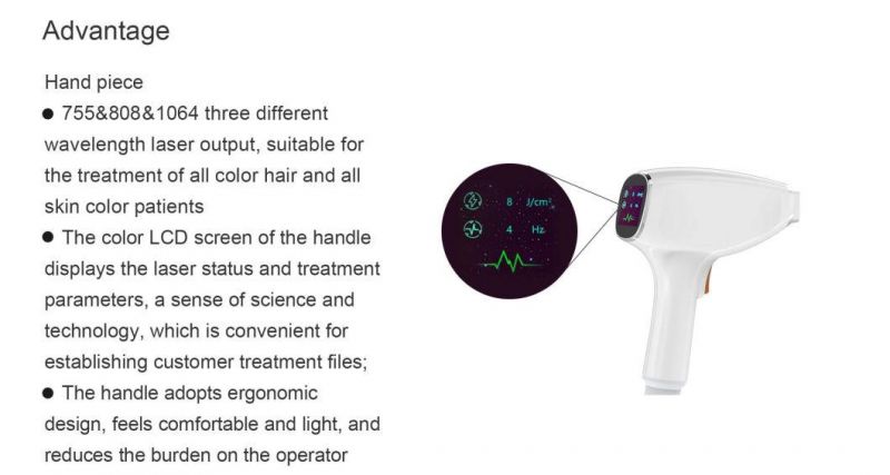 Vertical Permanent Hair Removal Diode Laser Device