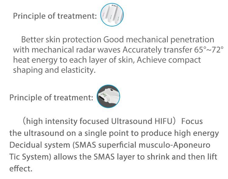 Anti Aging Wrinkle Removal Portable Hifu Machine 2 in 1