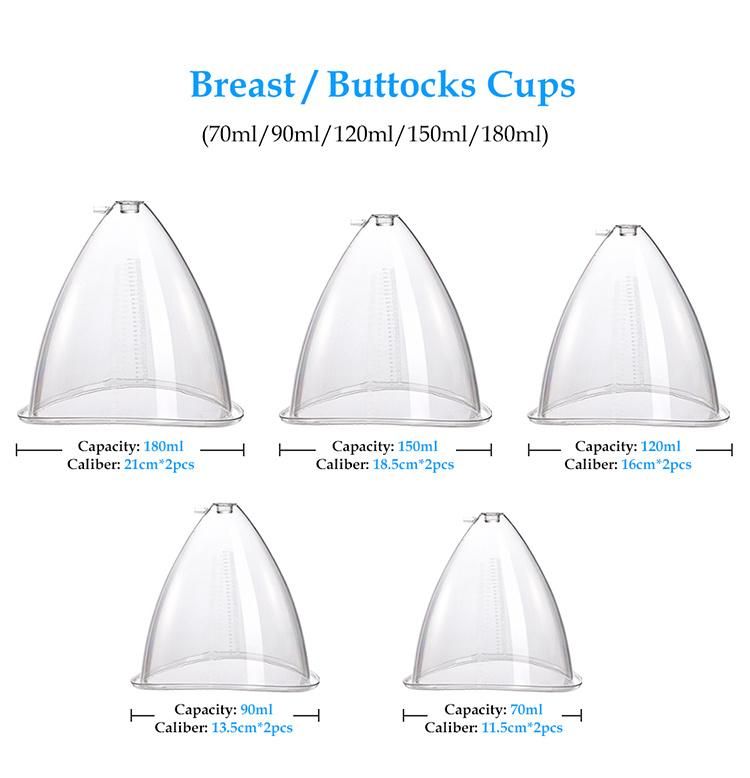 34PCS Suction Cup Vacuum Enhancement Butt Lifting Massage Therapy Breast Enlargement Machine