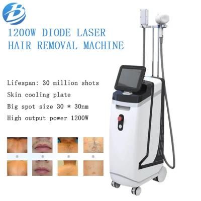 Painless 1200W Diode Laser Permanent Hair Removal Machine Medical Beauty Equipment