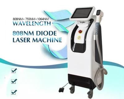 Triple Wavelength 808nm 755nm 1064nm Diode Laser Hair Removal Machine with Big Power