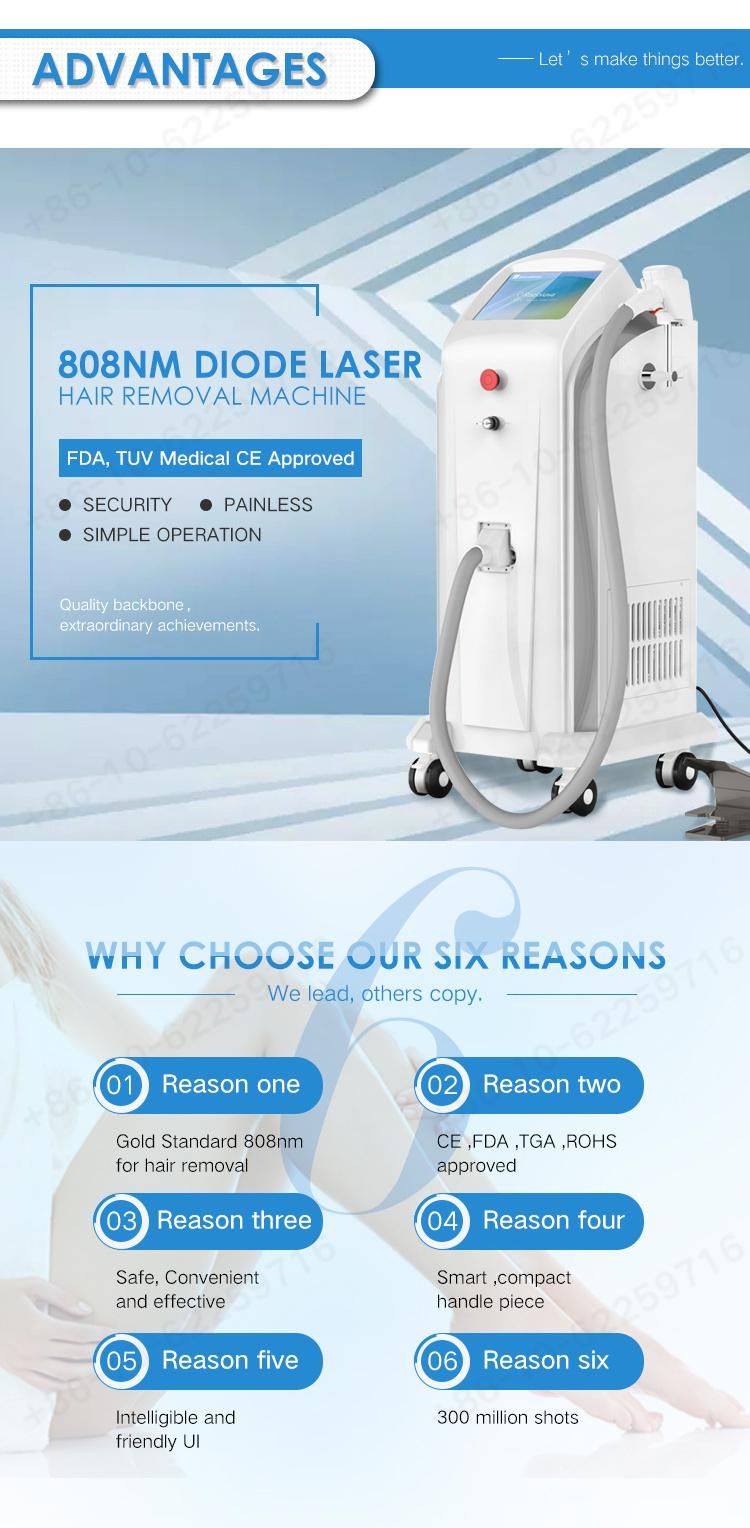 Diode Laser Hair Removal Machine Diode Professional 808nm