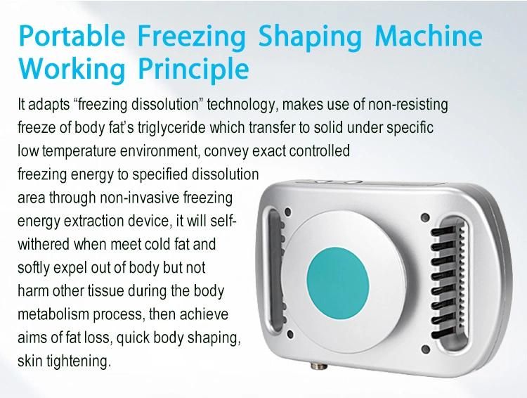 Portable Cryo Fat Freezing Body Slimming Machine for Home Use