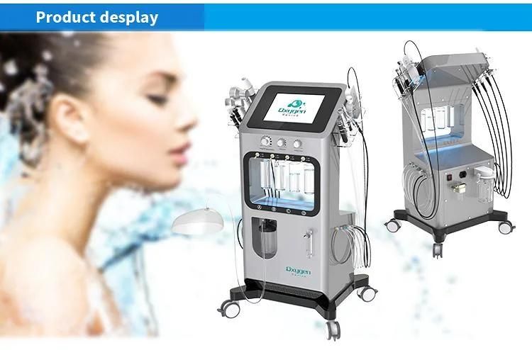 2021 New Trends 9 in 1 Pure Oxygen Revive Hydro Skin Face Microdermabrasion Facial Cleaning Machine