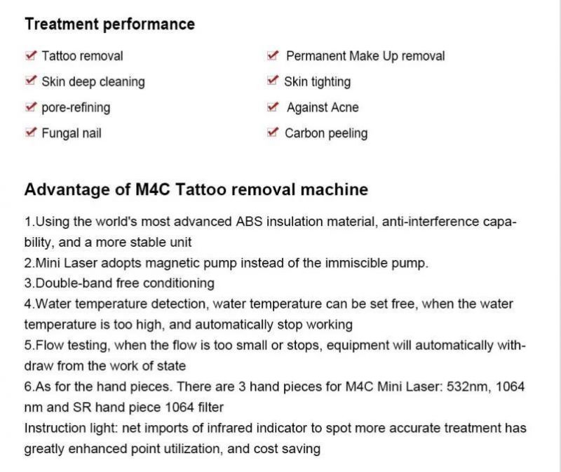532nm 1064nm 1320nm Carbon Laser Skin Care Tattoo Removal Laser Machine Birthmark Removal