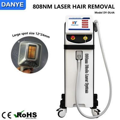 Danye Factory Large Spot Size 12*24mm Shr 808nm Diode Hair Removal Laser Machine