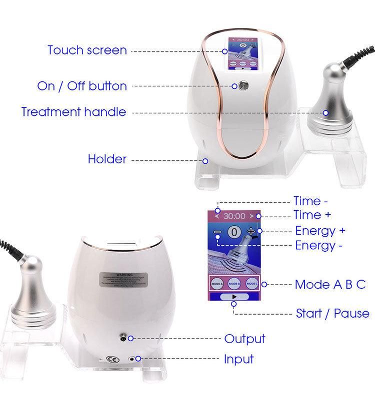 Portable Cavitation System Ultrasonic 40K Cavitation Slimming Machine