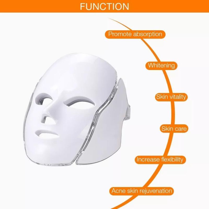 Light Therapy 7 LED Light Red Light for Acne Photon Mask