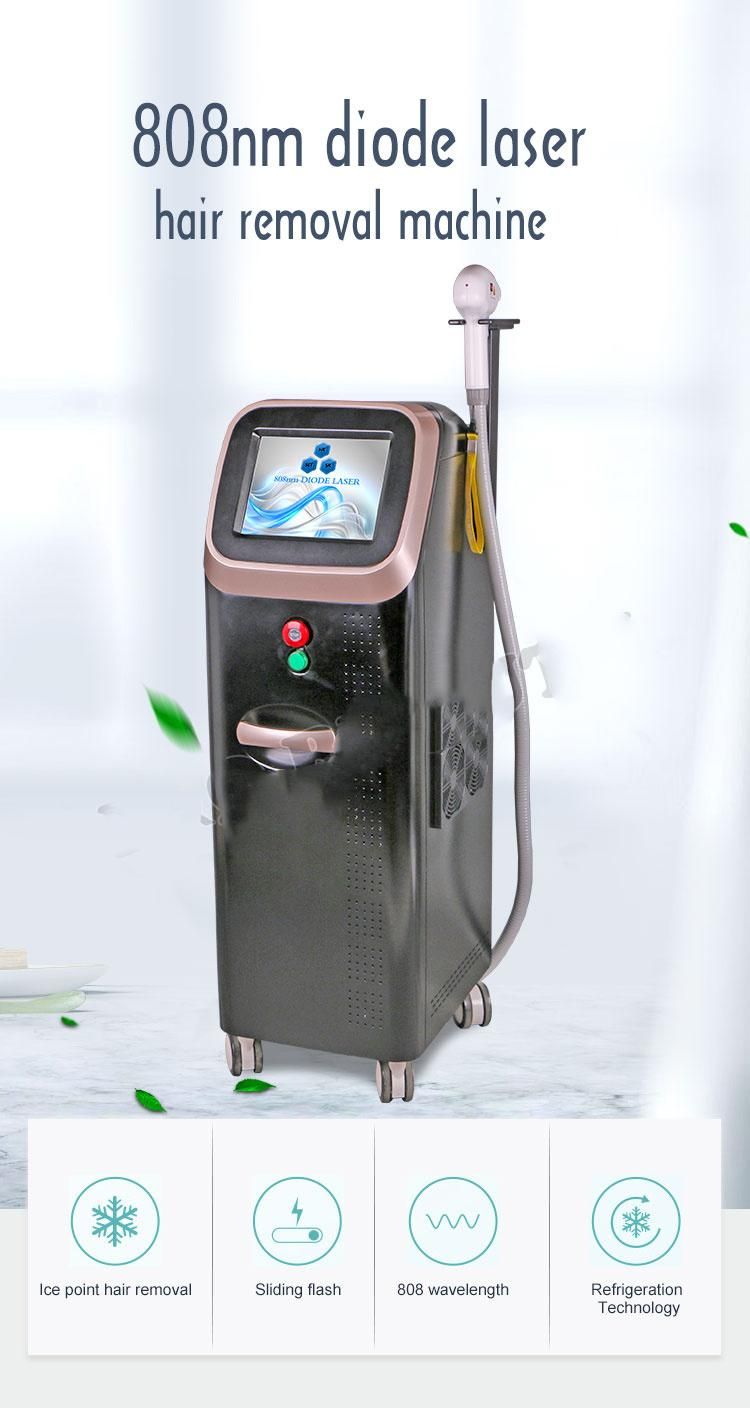 2022 Hot Sale 300W/600W/900W/1200W 808nm Diode Laser Hair Removal Beauty Salon Equipment