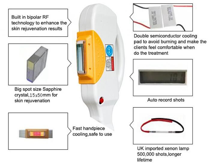 Painless Depilation Machine IPL Shr in Motion Intense Pulsed Light System Hm-IPL-B8-5 Multifunctional Shr E-Light Super Fast Laser Hair Removal