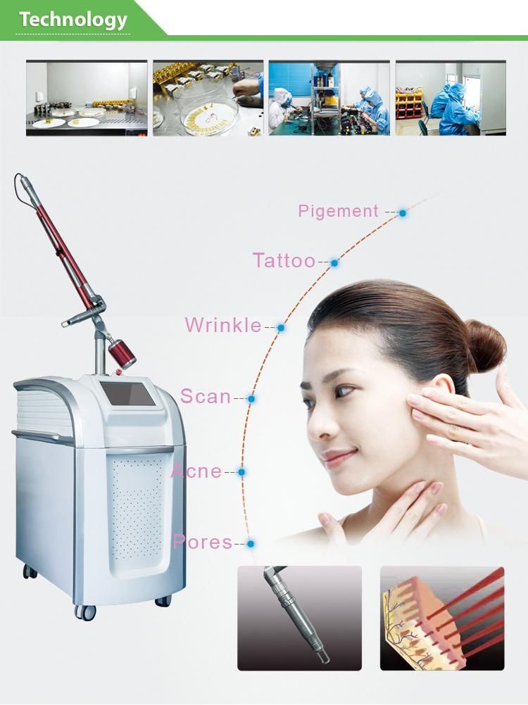 1064nm 755nm 532nm Picosecond Laser Equipment for Beauty Salon