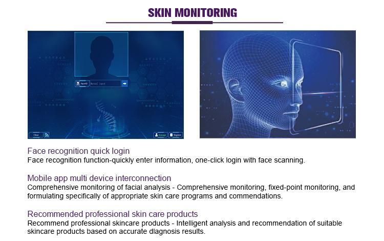 Magic Mirror Skin Analyzer Machine Oxygen Skin Tester Machine Facial Skin Camera Analyzer CE Approval with Skin Analysis