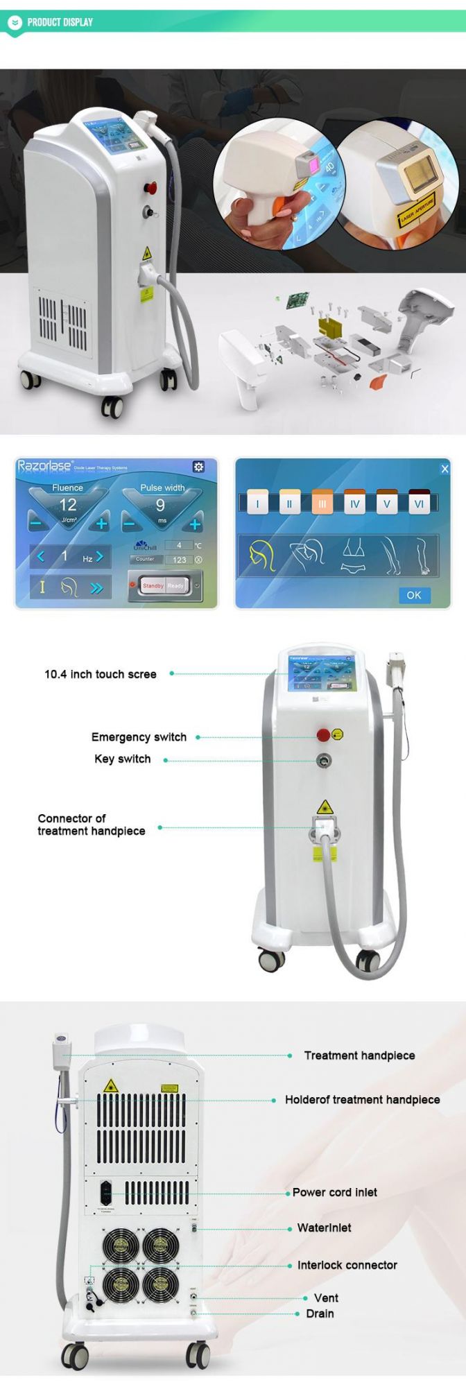 China Factory Medical CE Approved 808nm Diode Laser Hair Removal Machine