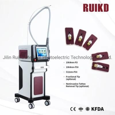 Portable Q-Switched ND YAG Laser Tattoo Removal/ Carbon Peeling Machine