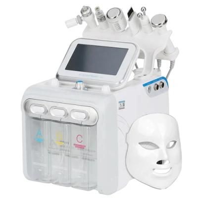 Salon Beauty Machine Hot Selling 7 in 1 H2O2 Facial Care Oxygen Big Bubble Deep Clean Brighten Skin Hydra Facial Machine