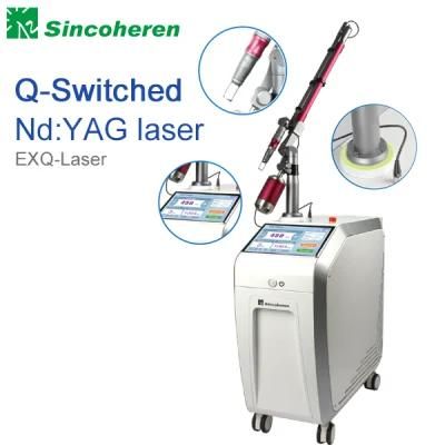 FDA Approved Q Switch ND YAG Laser Tattoo Removal Machine
